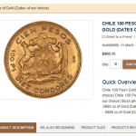 Chile 100 Peso part