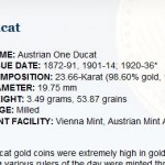 Coin Encyclopedia Rosland Capital inc austria1ducat